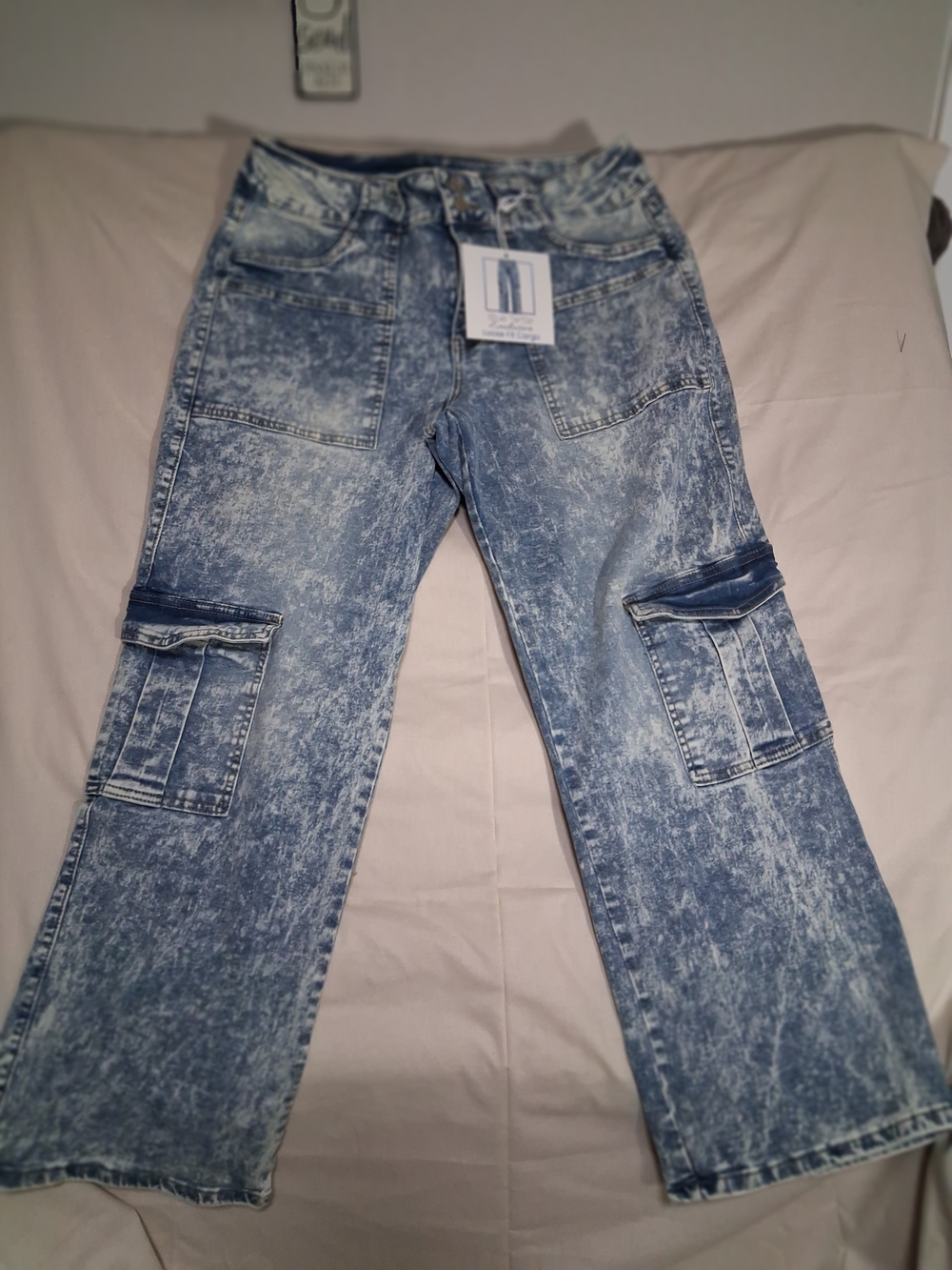 Blue Turtle Baggy Cargo Jeans